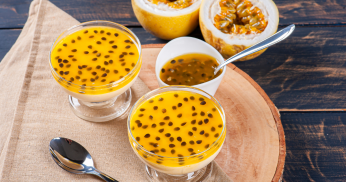 Mousse de Maracujá com Gelatina
