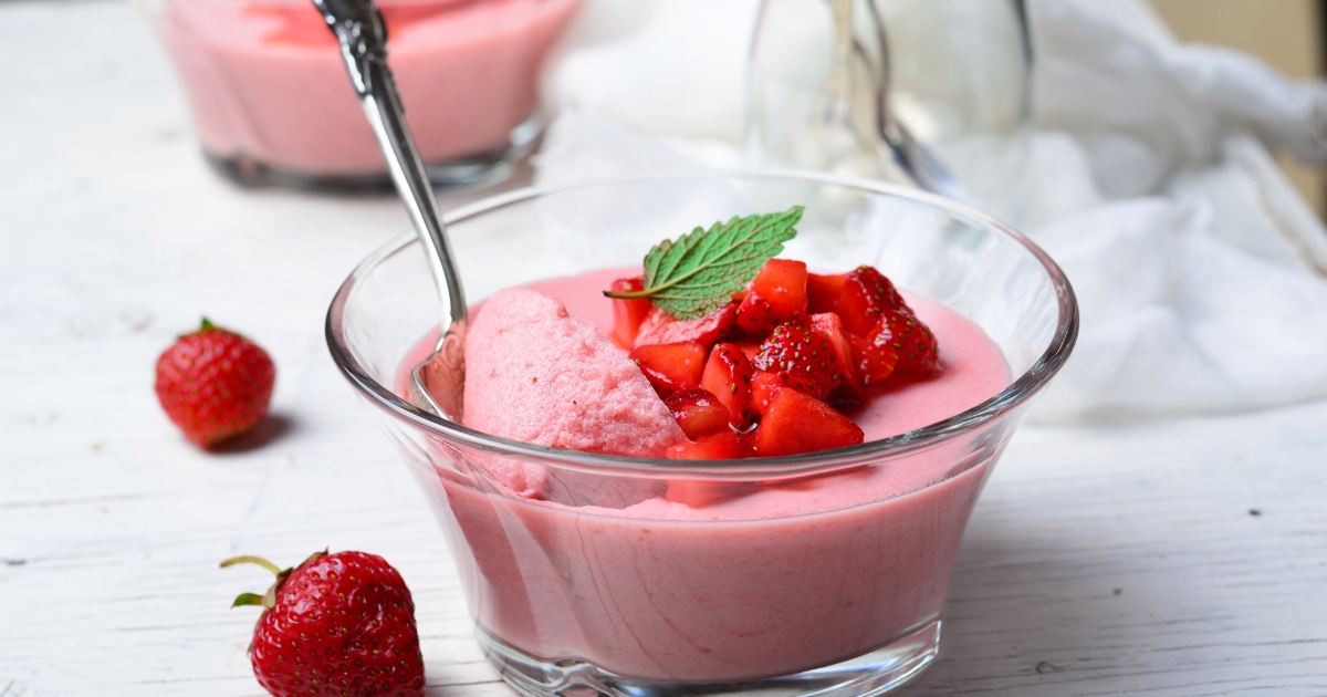 Mousse de Morango Low Carb