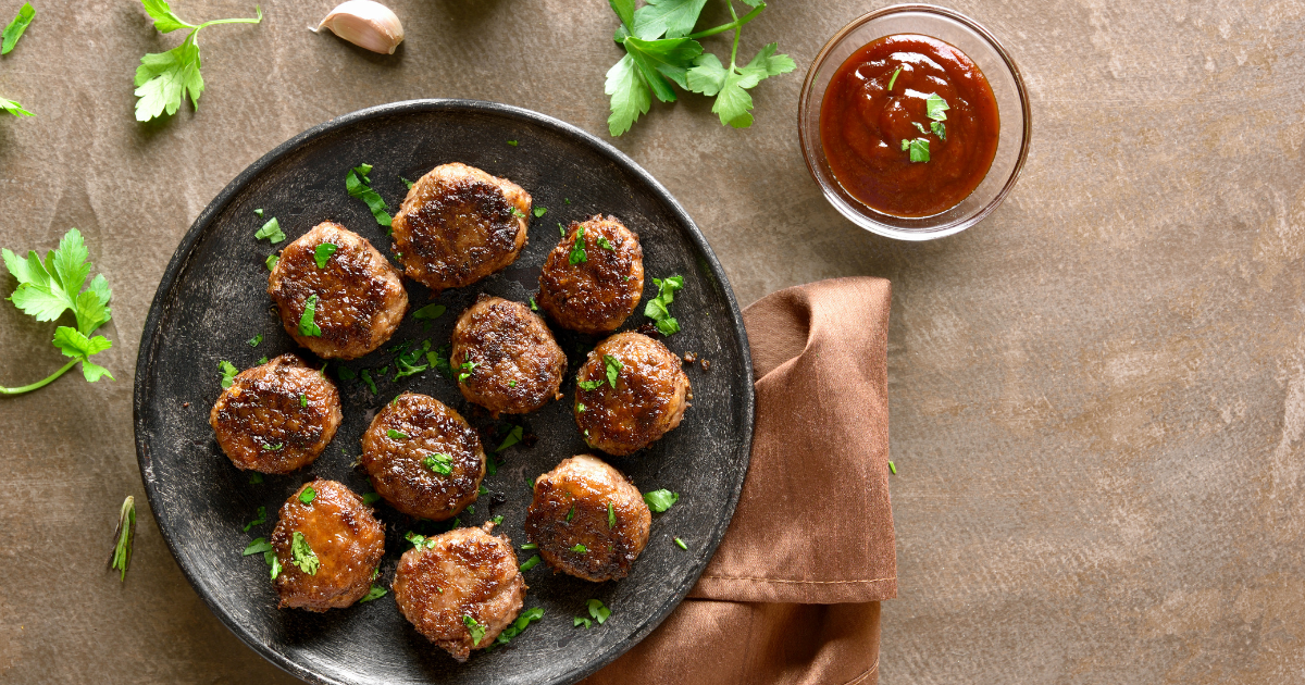 Bolinho de carne moída de boteco