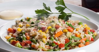 Arroz integral com legumes