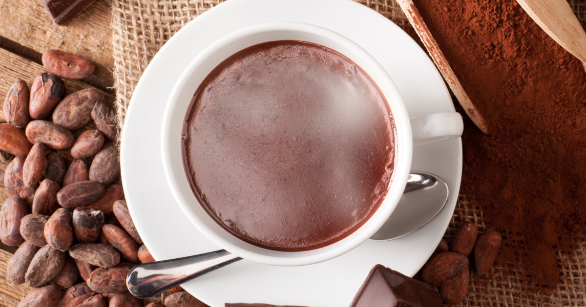 chocolate quente cremoso