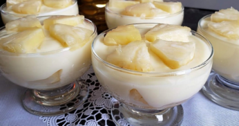 Mousse de Abacaxi Sem Gelatina