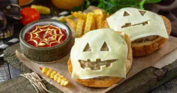 Hambúrguer de Halloween