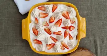 Merengue de morango