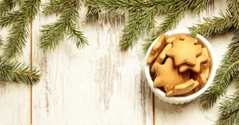 Biscoito gingerbread simples de Natal