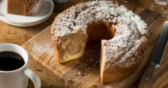 Bolo de canela com café na Airfryer