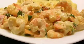 Camarão ao Creme de Leite