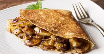 Crepe com Creme de Banana