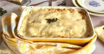 Mandioca gratinada