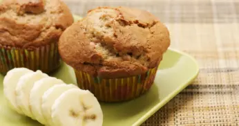 Muffin de Banana na Airfryer