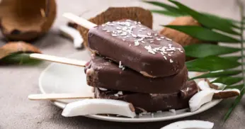 Picolé de Coco com Chocolate