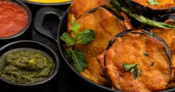 Receita de Begun Bhaja