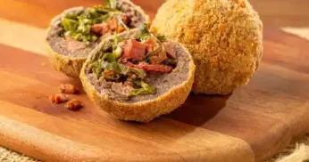 Receita de Bolinho de Feijoada