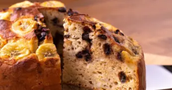 Receita de Bolo de Banana para o Natal