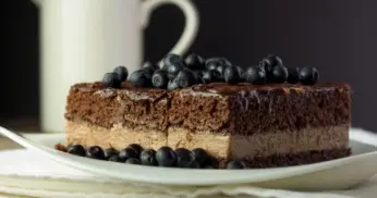 Receita de Bolo de Chocolate com Mirtilo