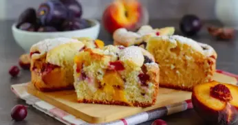 Receita de Bolo de Frutas Frescas