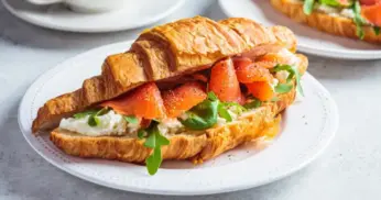 Receita de Croissant de Salmão