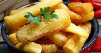 Receita de Mandioca Assada