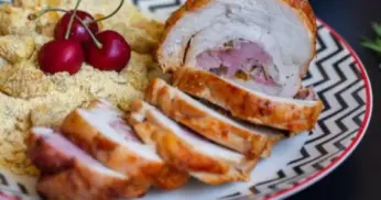 Receita de Peito de Peru Recheado