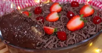 Receita de Sobremesa de Chocolate para o Natal