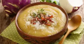 Receita de Sopa de Couve-Rábano