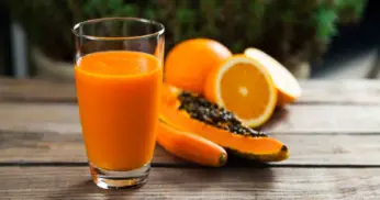 Receita de Suco com Mamão e Laranja