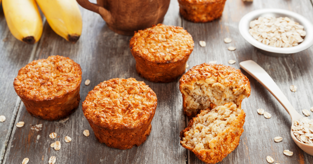 bolinho de aveia com banana fit