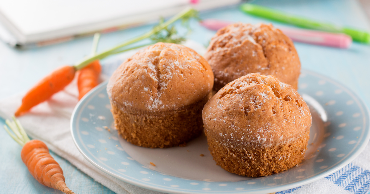 Bolinho fit de cenoura