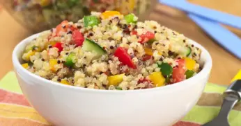 Receita de Quinoa com Vegetais Assados