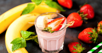 Smoothie de morango e banana