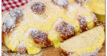 Delícias da Padaria: Trança de Pão com Creme de Confeiteiro