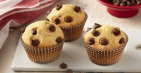 Delicioso e Fácil de Fazer: Muffins com Gotas de Chocolate