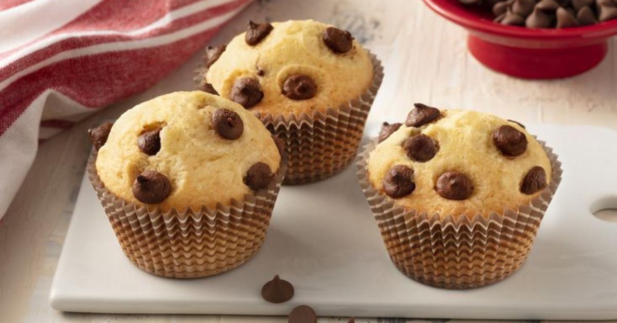 Delicioso e Fácil de Fazer: Muffins com Gotas de Chocolate