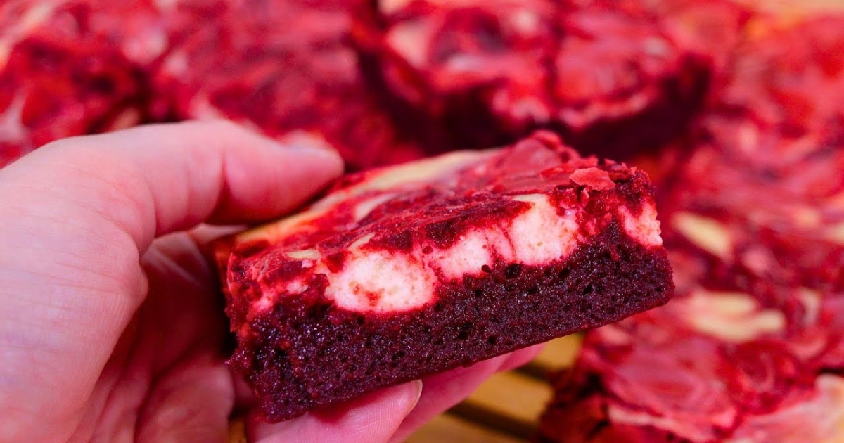 Receita de Brownie Red Velvet