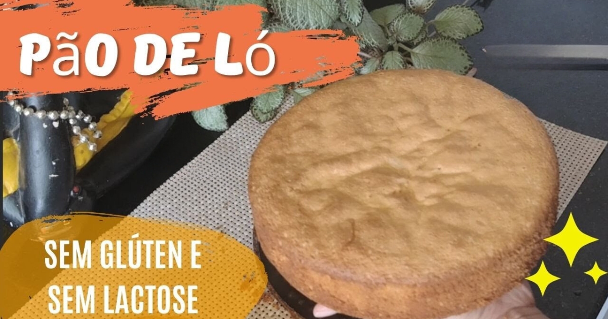 Receita de Pão de Ló Fofinho Sem Glúten e Sem Lactose