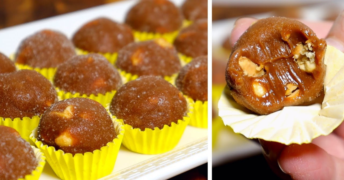 Receita do Brigadeiro Gourmet de Pé de Moleque Para Festa Junina