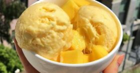 Sorvete Vegano de Manga e Banana