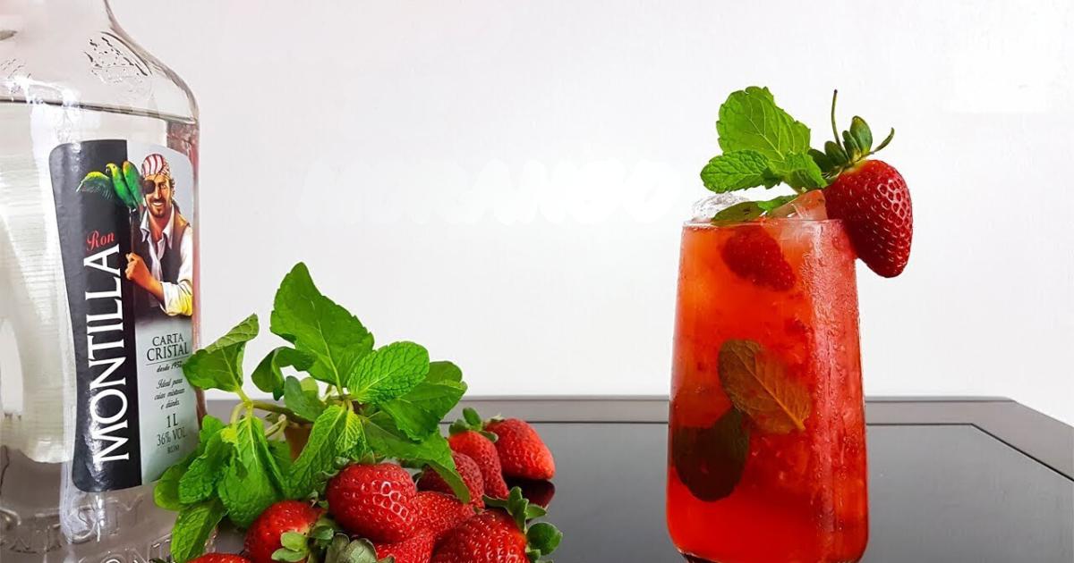 Aprenda a Fazer Mojito de Morango