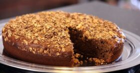 Bolo de Banana e Granola