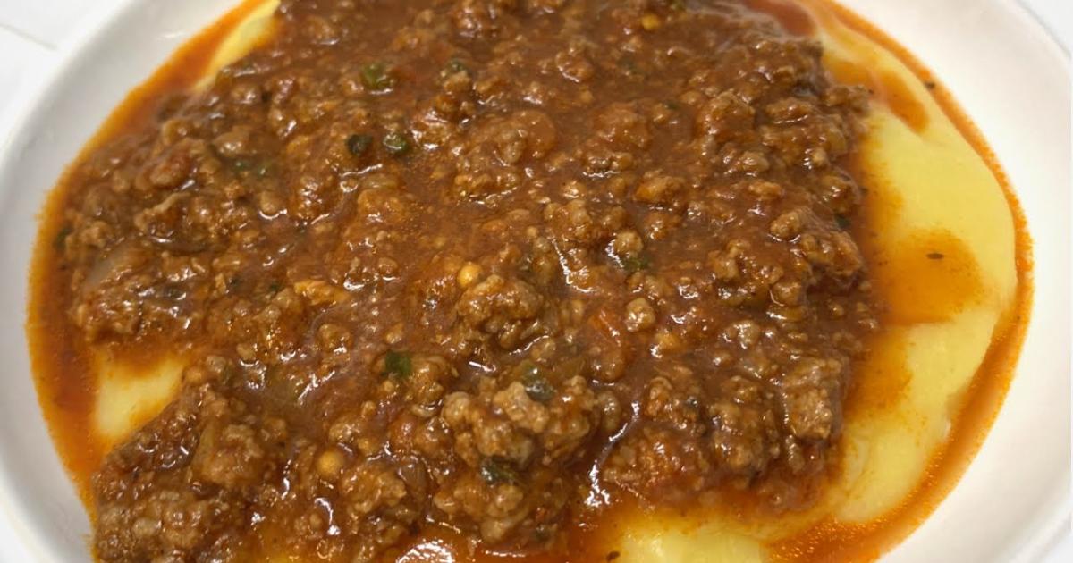 Calor no Prato Polenta Acolhedora com Carne Moída