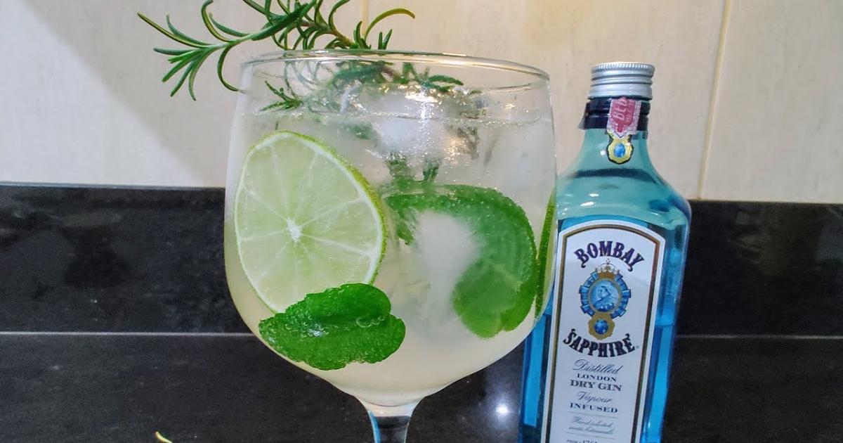 Como Fazer Drink de Gin Tônica com Hortelã