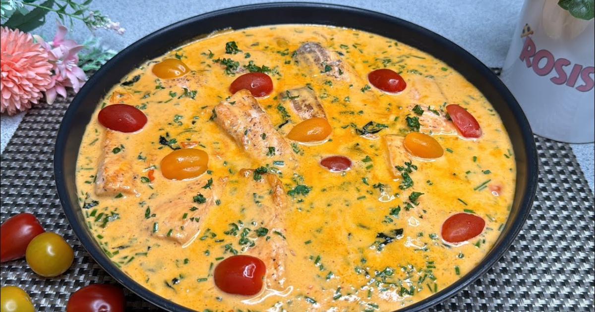 Como Fazer Salmão Cremoso Fácil, Rápido e Delicioso!