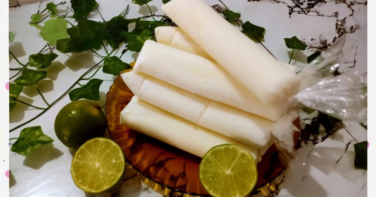 Geladinho de Limão com Leite Refrescância e Cremosidade em Harmonia