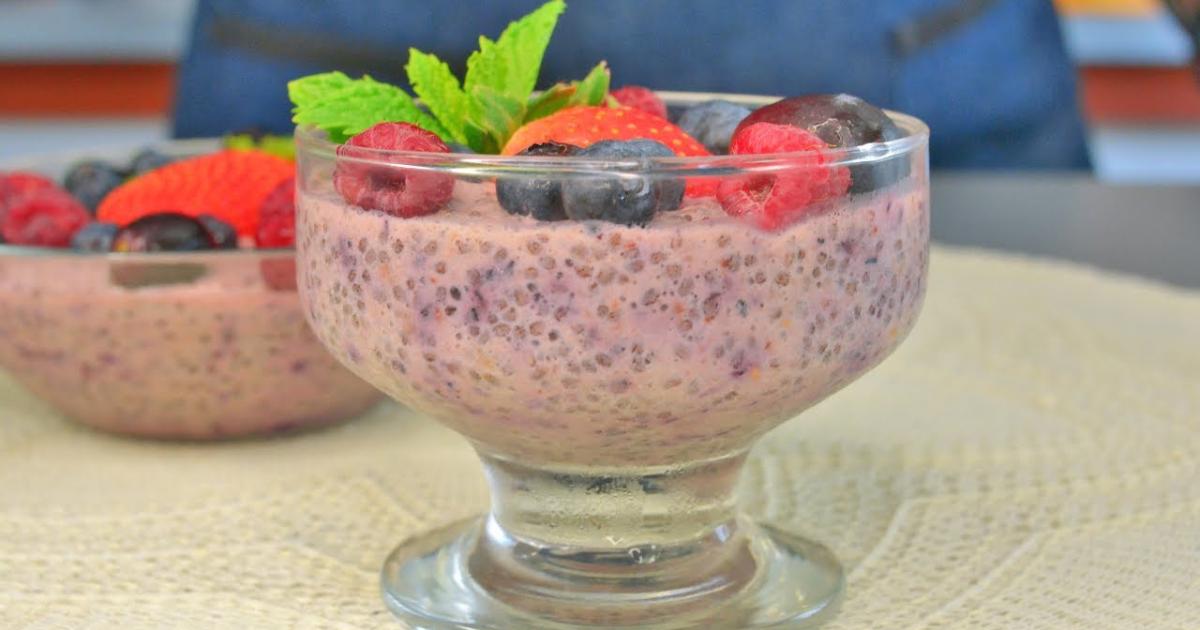 Mousse de Chia A Receita Saudável com Frutas Vermelhas e Sem Açúcar!