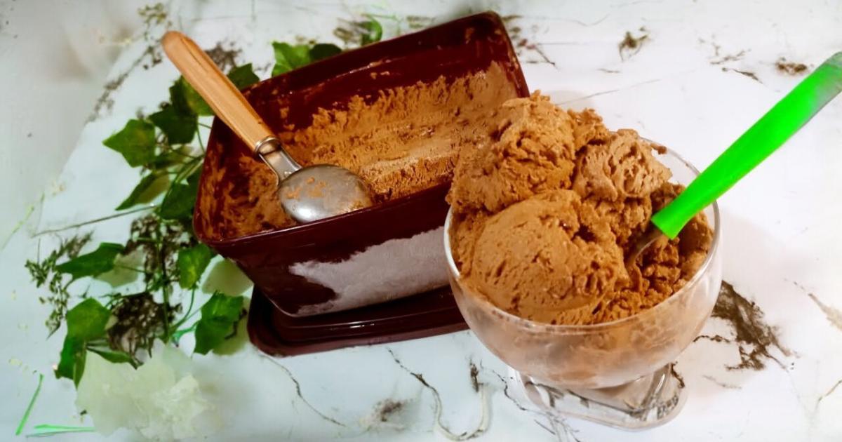 Sorvete de Chocolate com Gelatina, Delícia Gelada e Leve