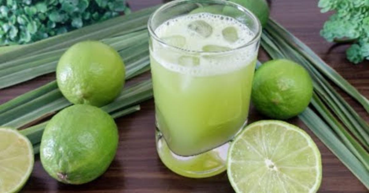 Suco de Capim Santo Com Limão