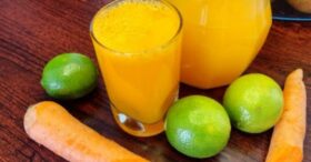 Suco de Cenoura Com Limão