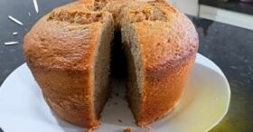 Bolo de Banana Com Uva Passa