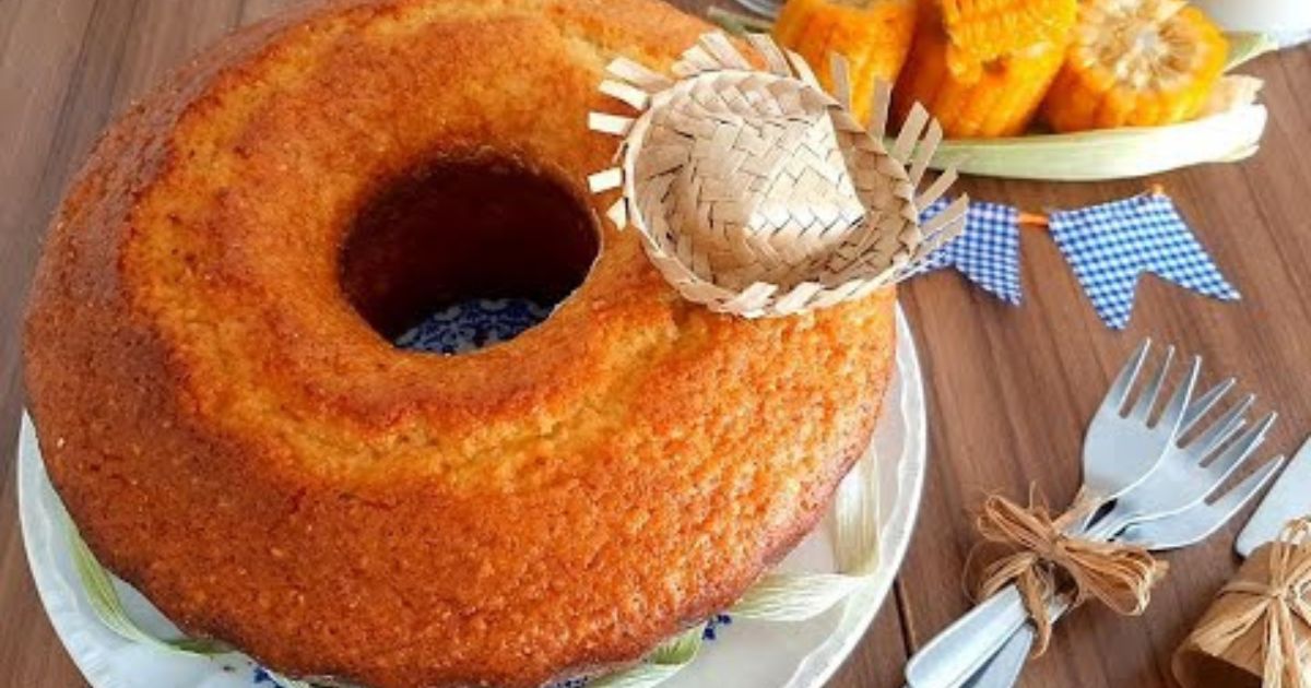 Bolo de Milho Verde com Queijo e Coco