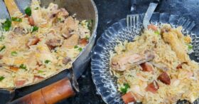 Jantar Rápido e Delicioso: Arroz com Tulipas e Calabresa que Todos Amam